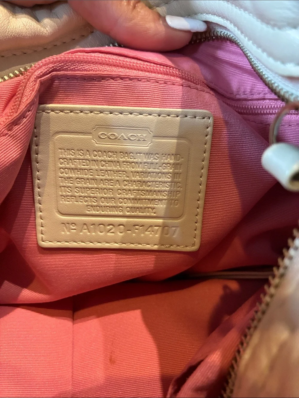 Coach vintage Zoe convertible hobo bag